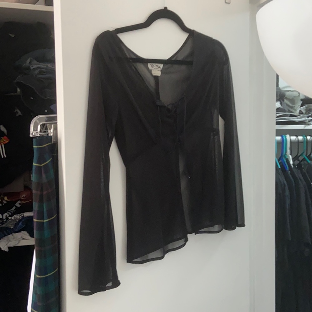 Vampire/Witchlike Goth Mesh Top size medium
